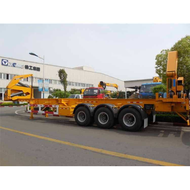 Three Axle Side Lifter Crane Semi Trailer